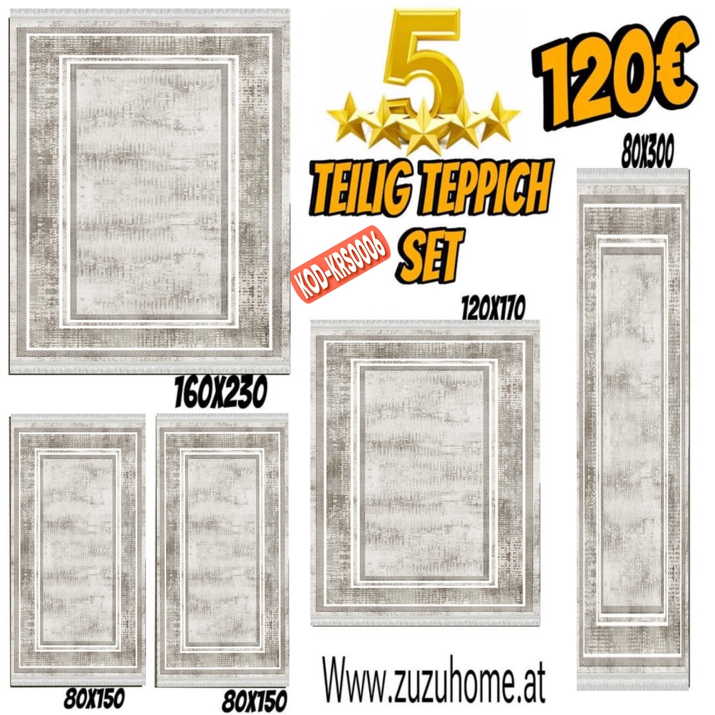 5 Teilig TEPPİCH Set- KRS0006