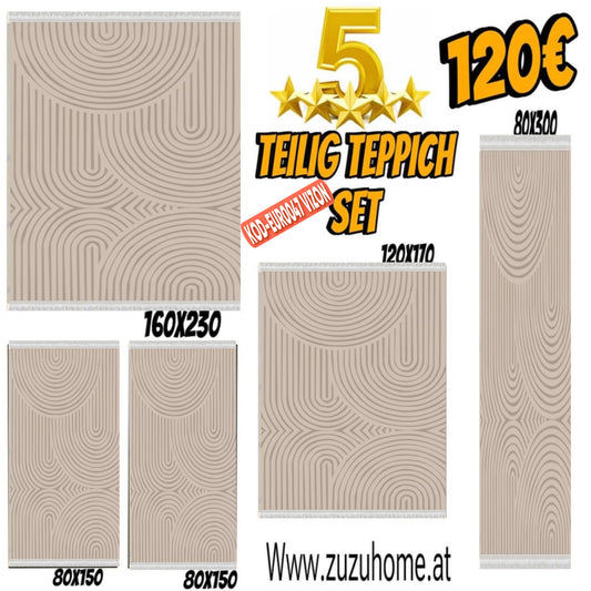 5 Teilig TEPPİCH Set - EUR0047 Vızyon