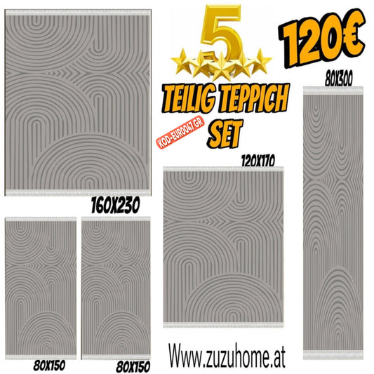 5Teilig TEPPİCH Set-EUR0047GR