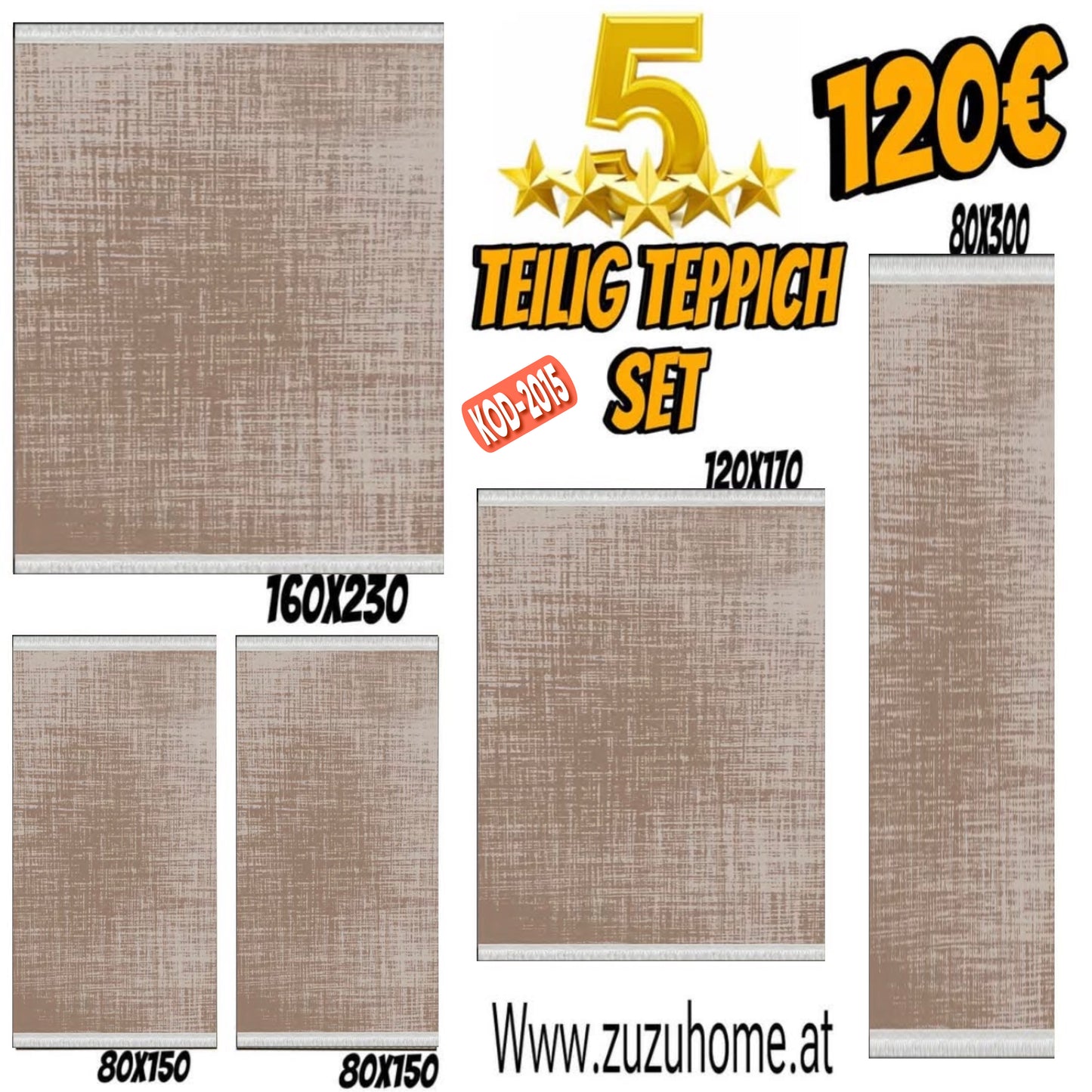 5 Teilig TEPPİCH Set -2015